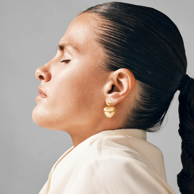 Leigh Hjerte Ørering Guld