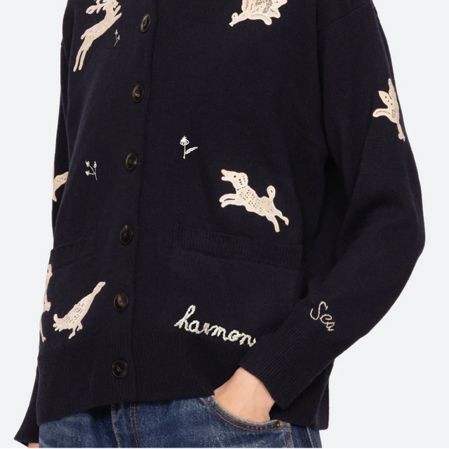 Mika Uld Cardigan Navy