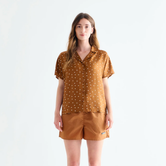 Birna Short Sleeve Shirt Caramel