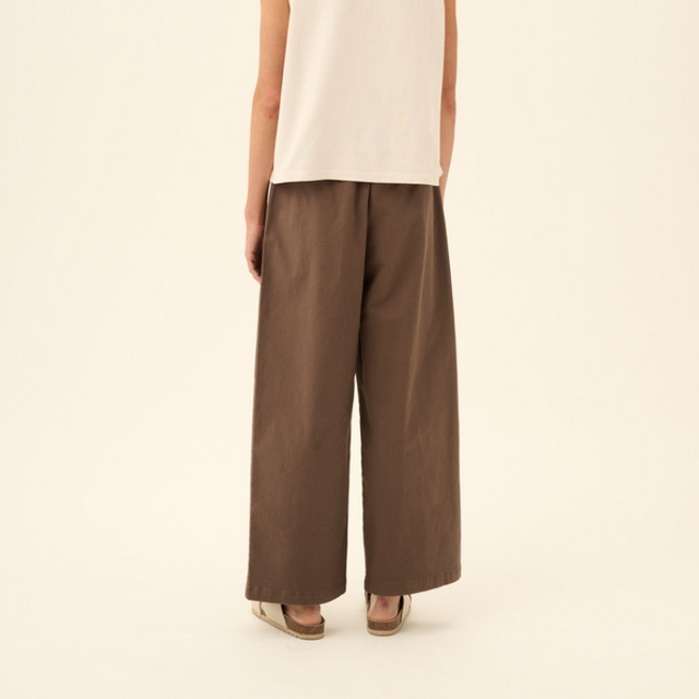 Prudie Twill Bukser Brun