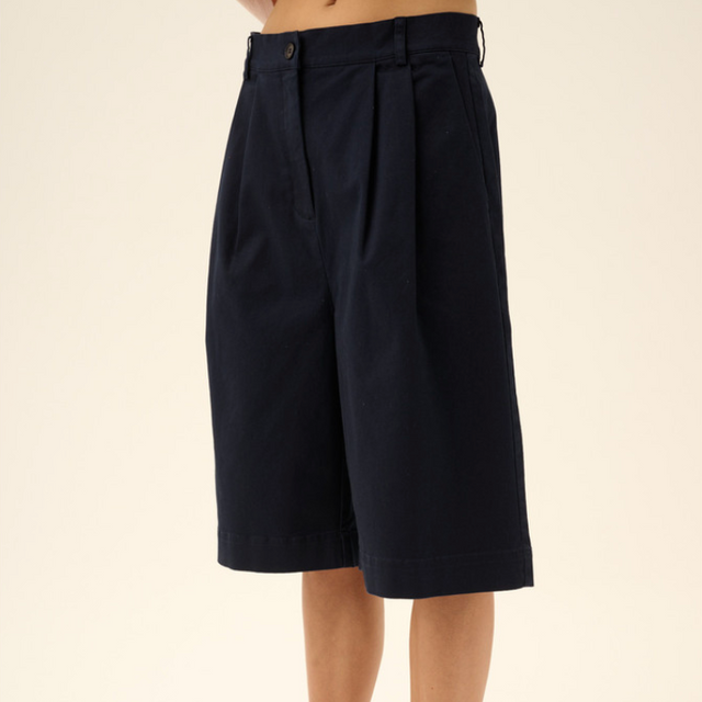 Prema Twill Shorts Navy