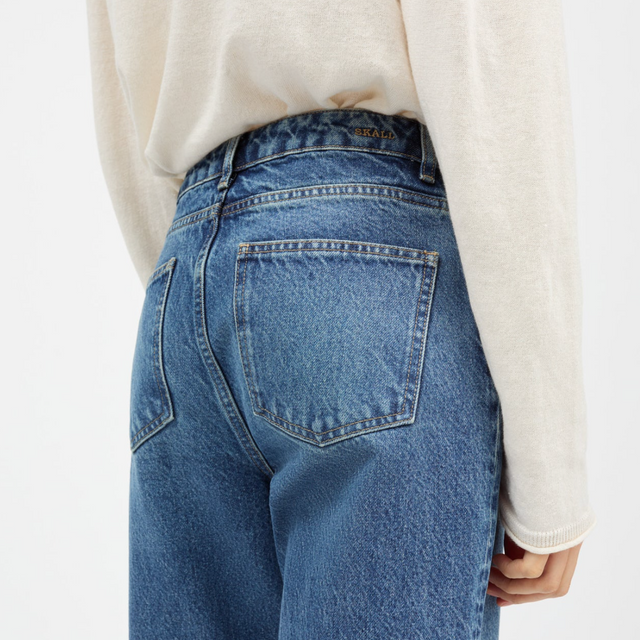 Allison Cropped Jeans Slouchy Blue