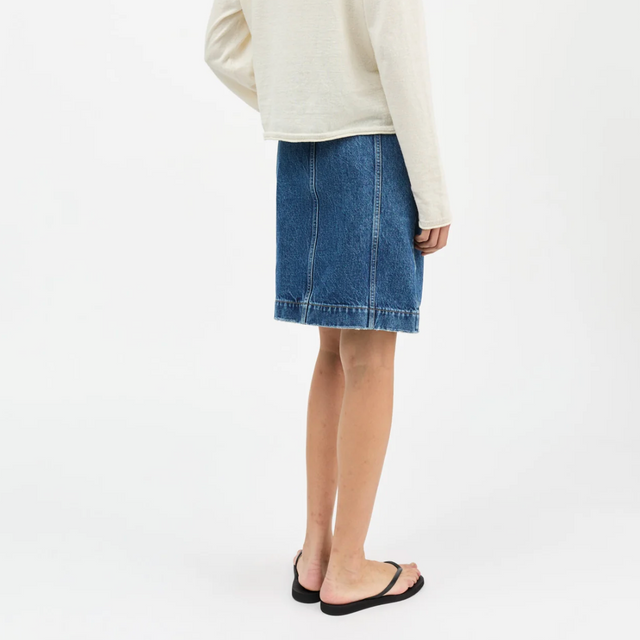 Margaux Denim Nederdel Slouchy blue