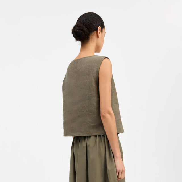 Vetiver Top Khaki