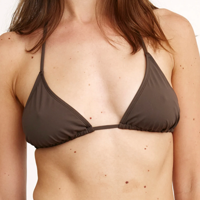 Triangle Bikini Top Brun