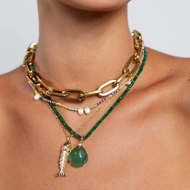 Little Swimmer Halskæde Grøn