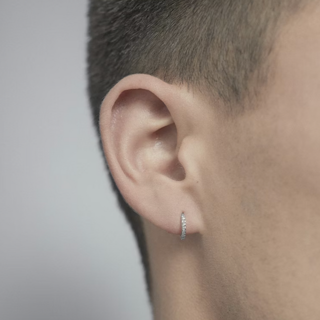 Lamarr Huggie 6 White Gold