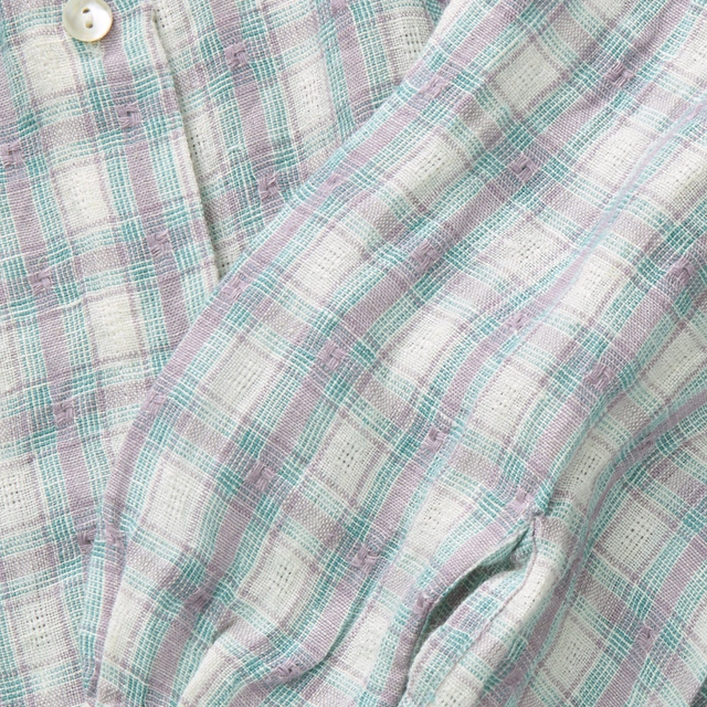Cilla Skjorte Purple/blue check