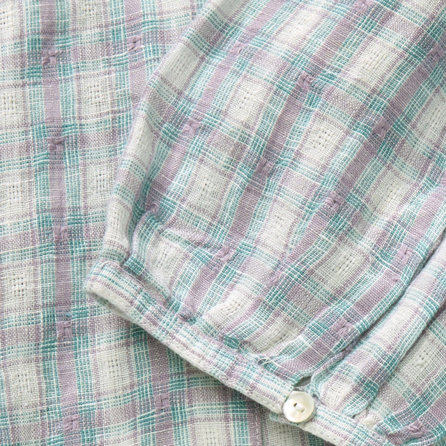 Elvira blouse Purple/blue check