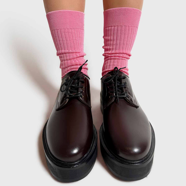 Silky Classic Strømper Hot Pink