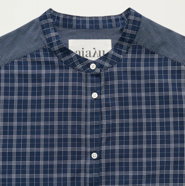 Sani Dress Check Mix Navy