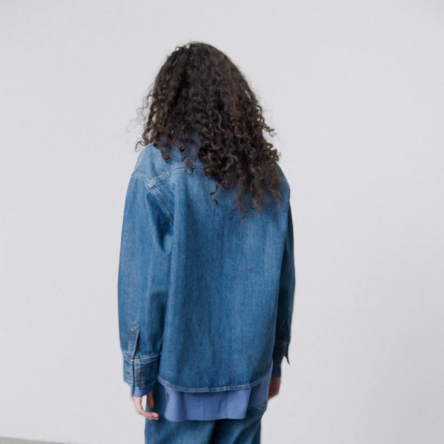 Casy shirt denim Worn Blue
