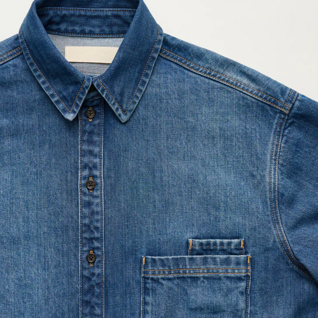 Casy shirt denim Worn Blue