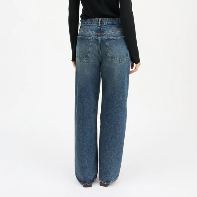 Cole Baggy Jeans Washed dark blue
