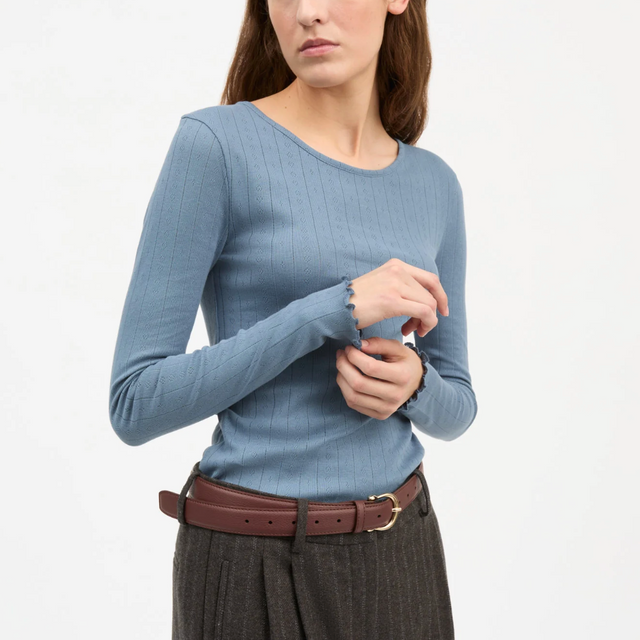Edie Bluse Faded Blue