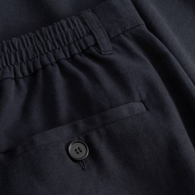Prudie Bukser Sandwashed Tencel Navy