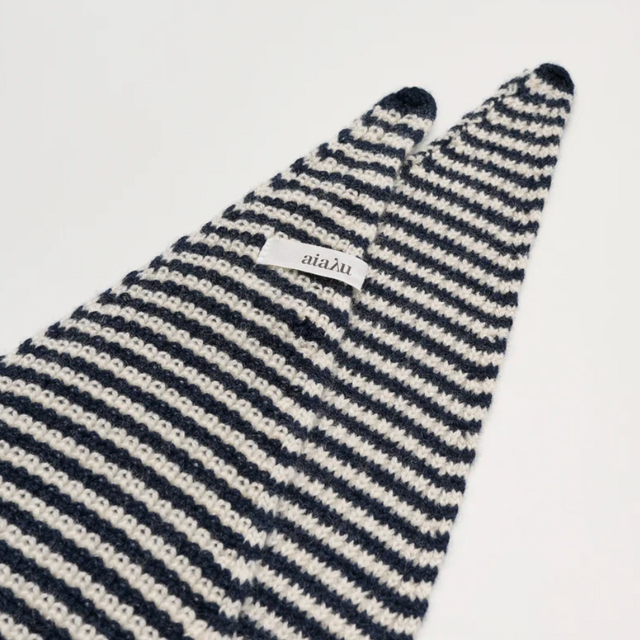 Knox Cashmere Scarf Mix black blue
