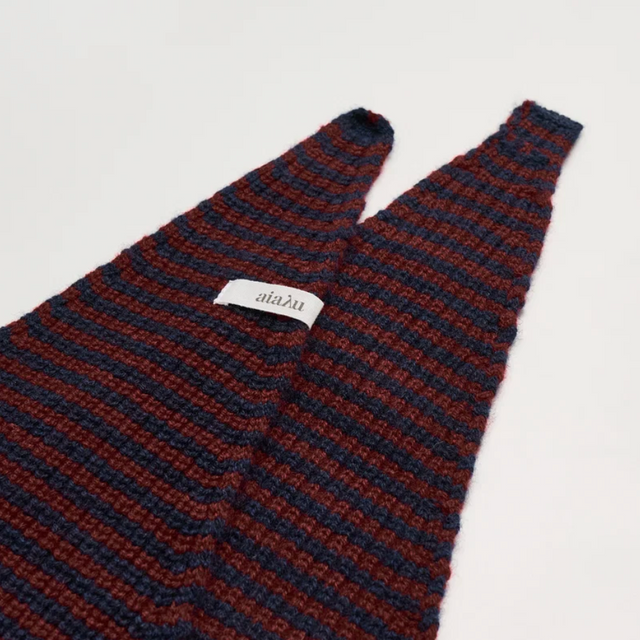 Knox Cashmere Scarf Mix Bordeaux