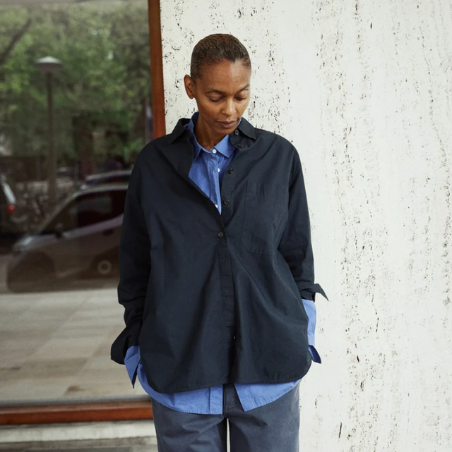Lynette Shirt Dark Horn Black Navy