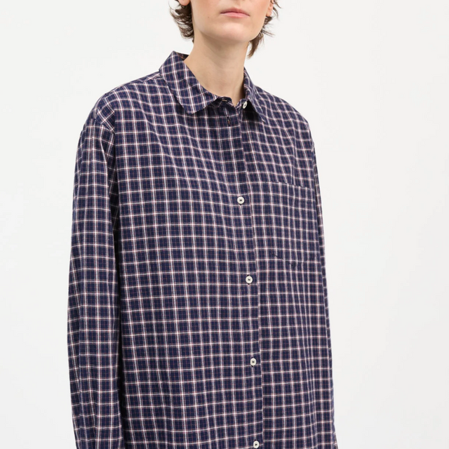 Edgar Shirt Navy/white/red check