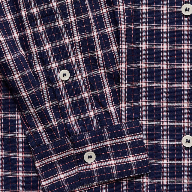 Edgar Shirt Navy/white/red check