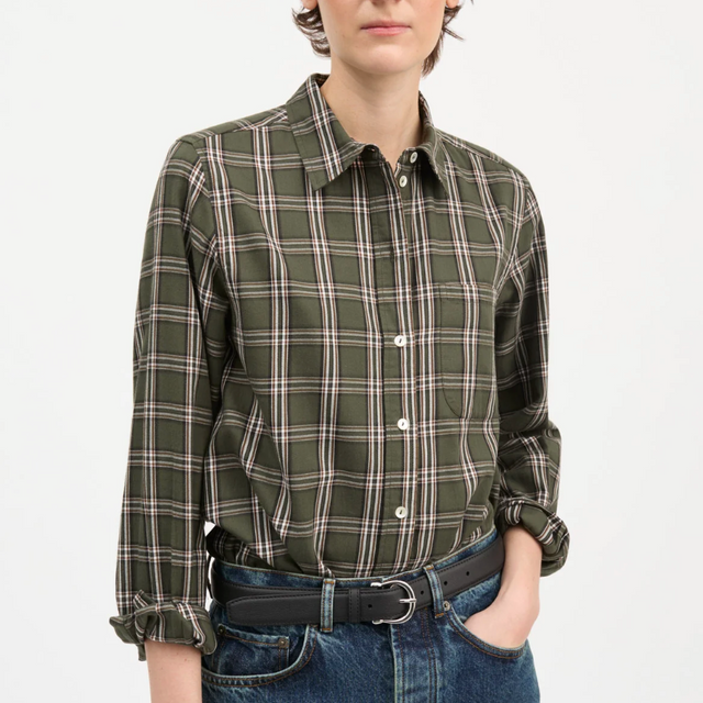 Nico Shirt Green/white check