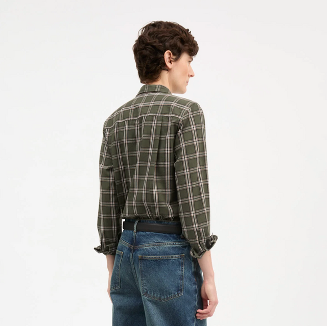 Nico Shirt Green/white check