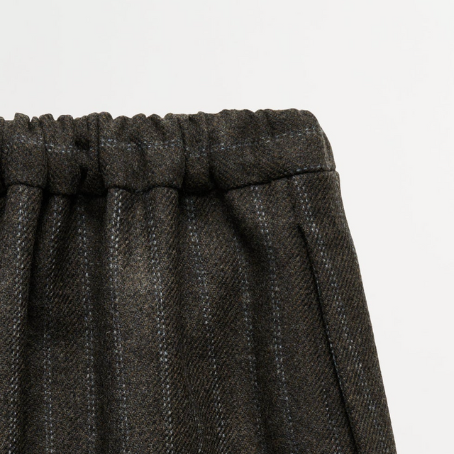 Marcella Skirt Brown/Black Pinstripe
