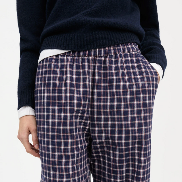 Jasmine Ternet Bukser Navy/Hvid/Rød