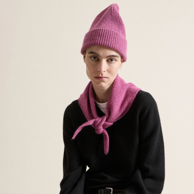 Bandana uld Rhubarb / Pink