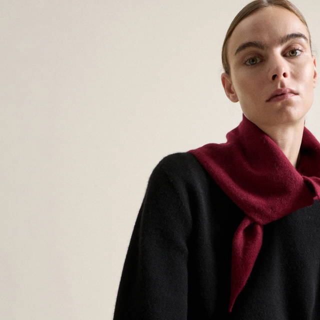 Bandana Wool Wine / Bordeaux