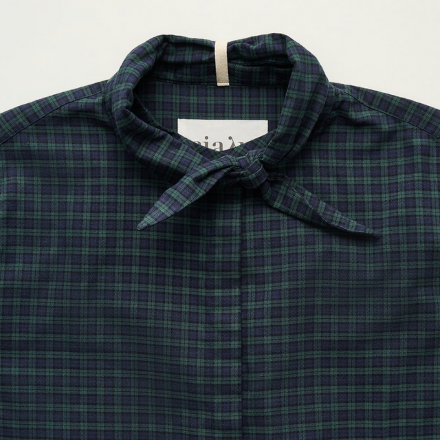 Aponi Skjorte Ternet Grøn/Navy