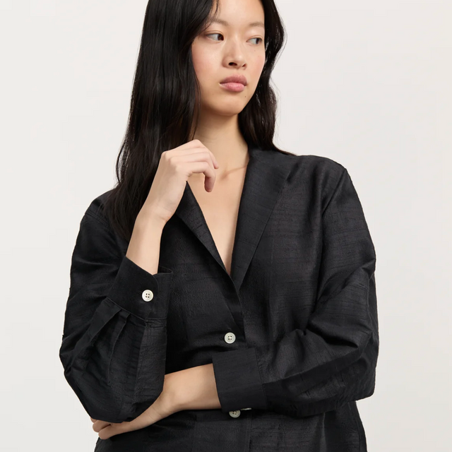 Makya Silk Shirt Black