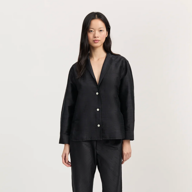 Makya Silk Shirt Black