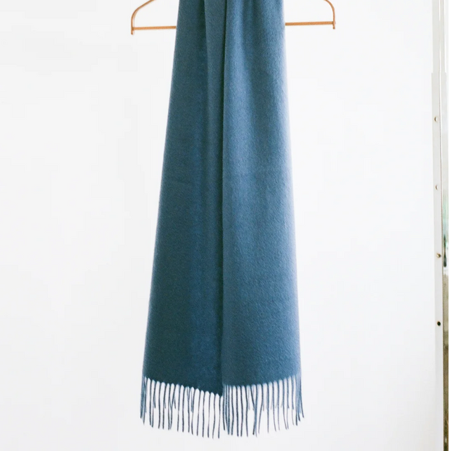 Cashmere Tørklæde Blå