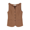 Skall Studio Toni waistcoat Brun - Veste i Brun (Brun) Køb veste hos Adelie. Dametøj på nørrebro og onlline til hele Danmark