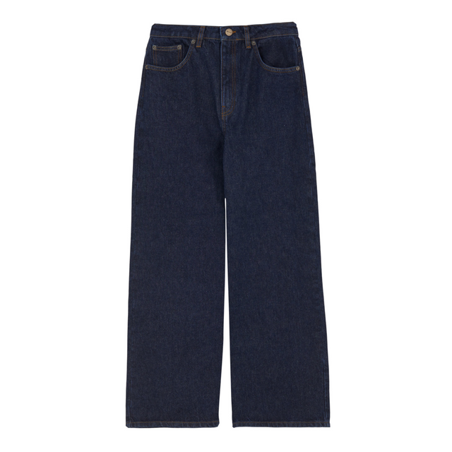 Skall Studio Willow Wide Jeans Denim Indigo Blå - Bukser i Indigo (Denim Indigo Blue) Køb bukser hos Adelie. Dametøj på nørrebro og onlline til hele Danmark