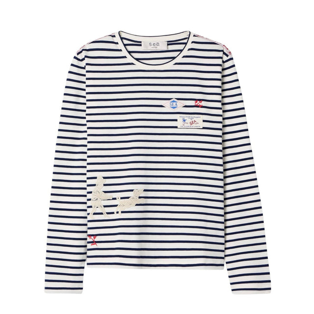 Athena Stribet Bluse