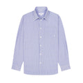 Sporty & Rich SRC Embroidered Oversized Shirt Stripe Navy/White - Skjorter i Blå Striber (Blue stripes) Køb skjorter hos Adelie. Dametøj på nørrebro og onlline til hele Danmark