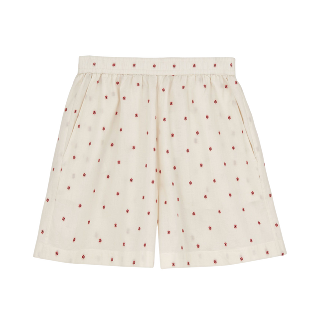 Aiayu Lulu Shorts Flore Mix Cream - Shorts i Creme med rød blomst (Mix Cream ) Køb shorts hos Adelie. Dametøj på nørrebro og onlline til hele Danmark