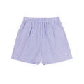 Sporty & Rich SRC Poplin Short Stripe Navy/Hvid - Shorts i Blå Striber (Blue Stripes) Køb shorts hos Adelie. Dametøj på nørrebro og onlline til hele Danmark