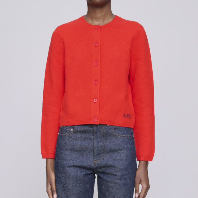 Mila Cardigan Red