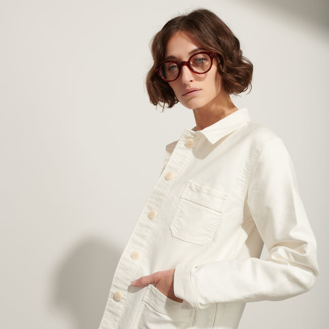 Work Jacket/Jakke Offwhite Hvid
